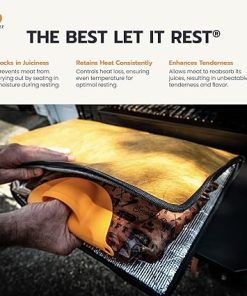 Rest EZ BBQ Blanket® – Insulated Meat Resting Bag for Moisture Retention and Tender BBQ – Heavy-Duty with Wide Mouth Design for Briskets, Pork Shoulders, Steaks 2