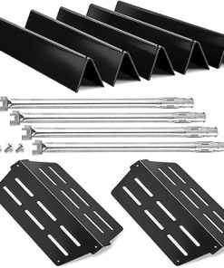 Replacement Parts Kit for Weber Genesis E-330 4-Burner Grill – Porcelain Enamel Flavorizer Bars & Heat Deflectors (62752/65505) – Compatible with 2011-2016 Genesis 300 Series