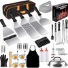 Blackstone Griddle Accessories Kit,16pcs Flat Top Grill Accessories Set for Blackstone and Camp Chef with Spatula,Scraper,Griddle Cleaning Kit &Carry Bag,Great for Outdoor BBQ & Teppanyaki and Camping 3