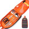 SEFAX Portable Camping Kitchen Utensil Set, Grilling and Camping Cooking Utensils Set, BBQ Tools Set, Grill Accessories, Suitable for Outdoor, Camping, Backyard (Color : A)