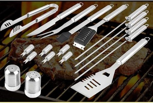 BBQ Grill Accessories, Grill Utensils Set, 26PcsStainless Steel BBQ Tools Set for Men & Women Grilling Accessories Camping Backyard Barbecue - Image 2