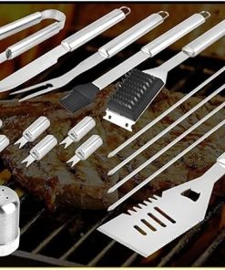 BBQ Grill Accessories, Grill Utensils Set, 26PcsStainless Steel BBQ Tools Set for Men & Women Grilling Accessories Camping Backyard Barbecue 2