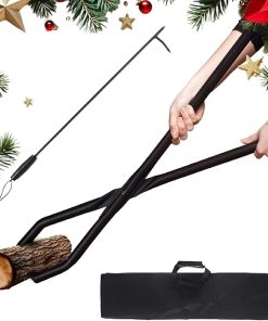 Fire Tongs - Grizzly Grabber Firewood Tongs - Fire Tongs for Fire Pit - Log Grabber Fireplace Tongs Ideal for Campfires, Fireplaces, Fire Pits