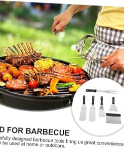 Complete Stainless Steel Grill Tools Kit BBQ Accessory Set for Camping Outdoor Use 2