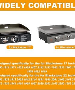 BBQ-PLUS Collapsible Grill Stand for Blackstone 17″/22″ Tabletop Griddle Accessories, Foldable Portable Grill Cart Table Replacement Parts for Camping Backyard Outdoor with Wheels & Side Shelf 2