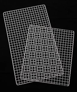 BBQ Grill Mesh Stainless Steel BBQ Barbecue Grill Grilling Mesh Wire Net Outdoor Cooking Kitchen Accessories Tools BBQ Grill Skewer Rack Fish Grilling Basket 2