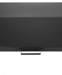 KUAFU Hinged Lid Griddle Cover – Compatible with 28 inch Blackstone Griddle – Black Powder Coated Steel Lid with Grease Collection 2