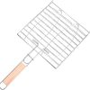 Stainless Steel BBQ Barbecue Grilling Basket – Ultimate Tool for Grilling Fish, Vegetables, Steak, Shrimp, and Chops – Versatile and BBQ Grill Net for Perfect Cooking Ex 4