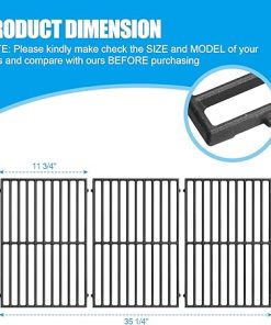 DGB610SSP Grill Parts Kit for Dyna Glo DGF600SSP 6 Burner Gas Grills, Cast Iron Grates, Heat Plate Shield Flame Tamer Burner Tube Replacement for Dyna Glo 70-01-296 70-01-608 70-01-179 70-01-282 2