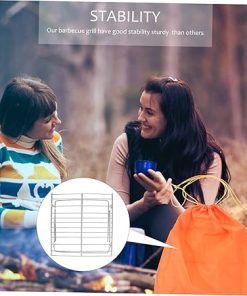 3pcs Grill Rack Folding Bracket Outdoor BBQ Outdoor Griddle Grill Campfire Rack Portable Grills Portable Charcoal Grill Barbecue Tool Barbecue Picnic Accessory Grill Grate Mini/1505 2