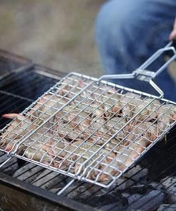 Barbecue Grilling Basket,Barbecue Tools Grilled Fish Clip Class Stainless Steel Accessories Household Clip 2