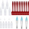 Grill Accessories Tools Set, Barbecue Tool Sets, Oil Brush Clip Aluminium Cap Pot Tip Spout Pot Funnel Kit, Camping Grill Set for Outdoor Cooking, Baking