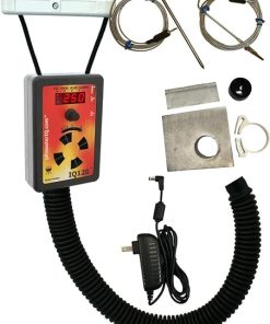 IQ120 BBQ Temperature Regulator Kit with Large Adjustable Kamado Pit Adapter