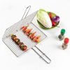 New Square 304 Stainless Steel Barbecue Grill Meshes BBQ Accessories Home Roast Nets Bacon Tools Non-Stick BBQ Mat Grid Camping Outdoor Nets 3