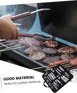 Grill Utensils Kit 5-Piece Outdoor BBQ Tools Storage Bag Essential for Grilling 2
