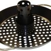 16" Black Roasting Rack Outdoor Cooking Accessory