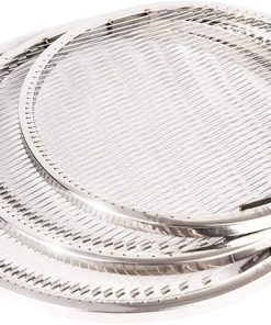 Barbecue Grilling Basket,Stainless Steel Charcoal Oven Steel Wire Net Non-Stick Wire Barbecue