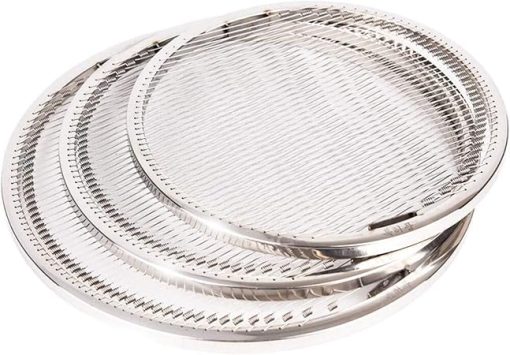 Barbecue Grilling Basket,Stainless Steel Charcoal Oven Steel Wire Net Non-Stick Wire Barbecue