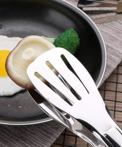 Barbecue Tongs 304 Stainless Steel Food Steak Clip Thickened Kitchen Barbecue Sandwich Bread Barbecue Grill 2
