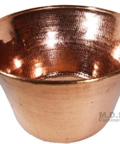 Cazo De Cobre Para Carnitas Large 18" Heavy Duty Gauge Copper Cazo Hand Mammeded Made in Mexico 100% Copper Wok