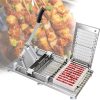 Multifunctional Barbecue Meat Skewer Machine, Fast Portable Meat Skewer Box, Stainless Steel Barbecue Kitchen Accessories Tools