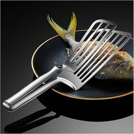 BBQ Stainless Steel Frying Shovel Clip Multifunctional Steak BBQ Tongs Frying Fish Spatula Clip Bread Clip Food Tongs Kitchen Tool Accessories 2 BBQ Stainless Steel Frying Shovel Clip Multifunctional Steak BBQ Tongs Frying Fish Spatula Clip Bread Clip Food Tongs Kitchen Tool Accessories - Image 2