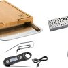 8 Piece Ultimate Smoker & BBQ Tool Set – Non-Stick Grill Mats, Grilling Gloves, Meat Shredder Claws, Basting Brush, and Tongs with Reusable Travel & Storage Case 4