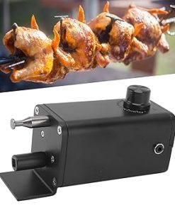 Barbecue Rotisserie Motor, AluminumElectric Grill Motor 8-20rpm 65-70kgF Load, for Family Dinner, Outdoor Barbecue, Hotel Kitchen, Adjustable Speed High Torsion 2
