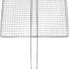 Stainless Steel Fish Grill Basket Portable Outdoor Tool Durable Vegetable Grill Clip Mesh for Camping and Picnics Easy to Clean and Operate Grill Rack