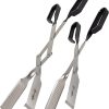 Shark BBQ Tongs Set (Two Pack) 13 & 17 In Grill Tongs and Meat Turners for Barbecue Grilling on Gas & Charcoal Grills – Red & Black 4