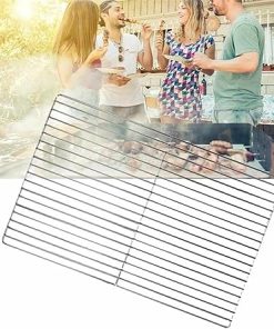 Charcoal Grills 2pcs Barbecue Stainless Steel Rack,Cooking Barbed Wire Rack,Outdoor Courtyard Spare net,Barbecue Accessories, 2
