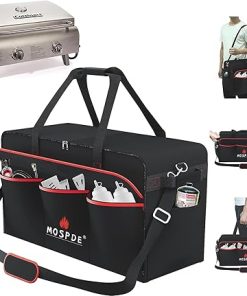 Upgrade Grill Carry Bag Fits for Cuisinart Grills CGG-306, Portable Gas Grill Carrying Bag Fits Cuisinart Grills, BBQ Griddle Carry Bag 600D Heavy Duty Water-Resistant