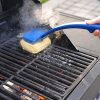 Bristle-Free BBQ Grill Steam Brush with Replaceable Heat Resistant Kevlar Head & Multi-Function Scraper Tool for Most Grates, BBQ Grill Cleaner for Safe, Heavy-Duty for Weber Grill Accessories