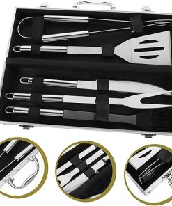 Grilling Tool Kit BBQ Tool Set Case Lightweight Stainless Steel Grill Tools 2