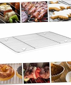 BESPORTBLE Barbecue Grill Accessory Kit 1pc Non-Stick Fry Pan Drain Pan Compact Lightweight for Outdoor BBQ 2