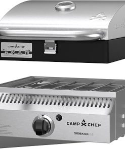 Camp Chef Sidekick Sear - Includes BBQ Box for Pellet Grill - Accessory for Outdoor Cooking - Sear & Grill with Ease - 14" Cooking System Compatible