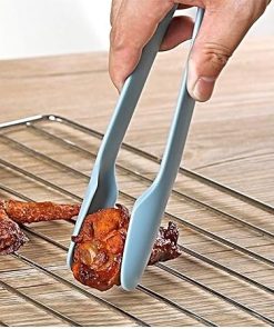 Barbecue Tongs Plastic Three-Piece Set Kitchen Household Fruit Clip BBQ Clip Bread Pastry Clip Steak Clip 2