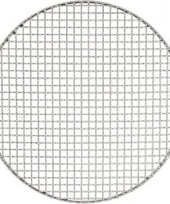 Reusable Barbecue net,BBQ Grill Rack, Round BBQ Grill Net,Stainless Steel Multi-Purpose Barbecue Round Grill Grate Camping Cookware Outdoor Campfire Grill Gridfor Rib,(35cm)