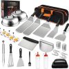 Blackstone 2322 Original 36″ Griddle with X-Braced Hood and Omnivore Griddle Plate, Powder Coated Steel, Black 4