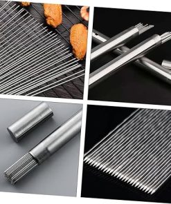 VANZACK 100pcs Round Bbq Skewers Reusable Bbq Sticks for Kabobs Premium Quality Perfect for Outdoor Cooking 2