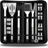 BBQ Tools Set with Portable Compact Carry Case, Grill Accessories, 29PCS Stainless Steel Grilling Kit, Grill Accessories for Travel, Picnics, RVs, Camping, BBQs, Parties 4