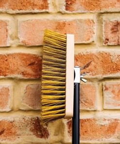 Pizza Oven Cleaning Brush with Brass Bristles and Stainless Steel Scraper – Adjustable Handle Up to 47 Inches for Indoor and Outdoor Use