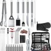 Barbecue Tool Sets 34Pcs BBQ Grill Tools Set Stainless Steel Grilling Accessories with Spatula Tongs Skewers for Barbecue Camping for Barbecue
