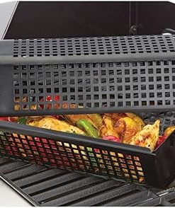 Brookstone Nonstick Grill Tumbler BBQ Grilling Basket