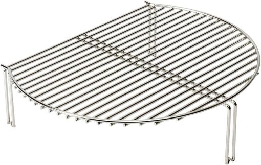 Kamado Joe Stainless Steel Grill Grate Expander to Expand Cooking Space and Indirect Cooking for Big Joe 24-inch Charcoal Grill and Smokers, Model BJ-SCS - Image 2