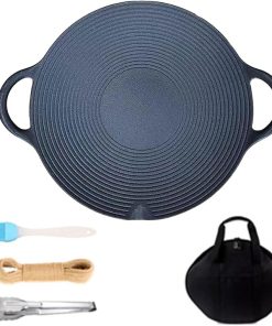 Barbecue Supplies,Iron Pans Set Outdoor BBQ Pans Cooking Pans Grilling Tool Grilling Plate Outdoor BBQ Grilling Pans Iron Baking Pans