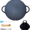 Sage Owl Bristle-Free Stainless Steel Grill Scraper with Handle – Universal Brass Grill Cleaner Combo – Barbecue Grilling Accessories and Kitchen Gadgets – Gifts for Women 3