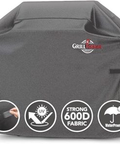 Heavy Duty BBQ Grill Cover for Outdoor Grill, 58 Inch – Waterproof, Weather Resistant, UV & Fade Resistant with Adjustable Straps – Gas Grill Cover for Weber, Charbroil, etc. Charcoal