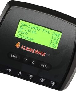 Smart BBQ Smoker Temperature Controller with Patented Variable Speed Fan, Flame Boss 500 Kamado WiFi with 2 Probes for Big Green Egg, Kamado Joe