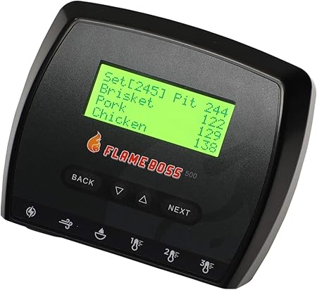 Smart BBQ Smoker Temperature Controller with Patented Variable Speed Fan, Flame Boss 500 Kamado WiFi with 2 Probes for Big Green Egg, Kamado Joe Smart BBQ Smoker Temperature Controller with Patented Variable Speed Fan, Flame Boss 500 Kamado WiFi with 2 Probes for Big Green Egg, Kamado Joe